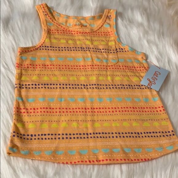 Cat & Jack Orange Tank Top - Picture 1 of 4